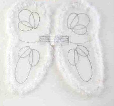 Angel Wings with Marabou Trim