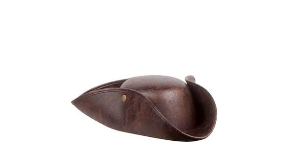 Pirate hat -Tricorne - calf outlet leather -