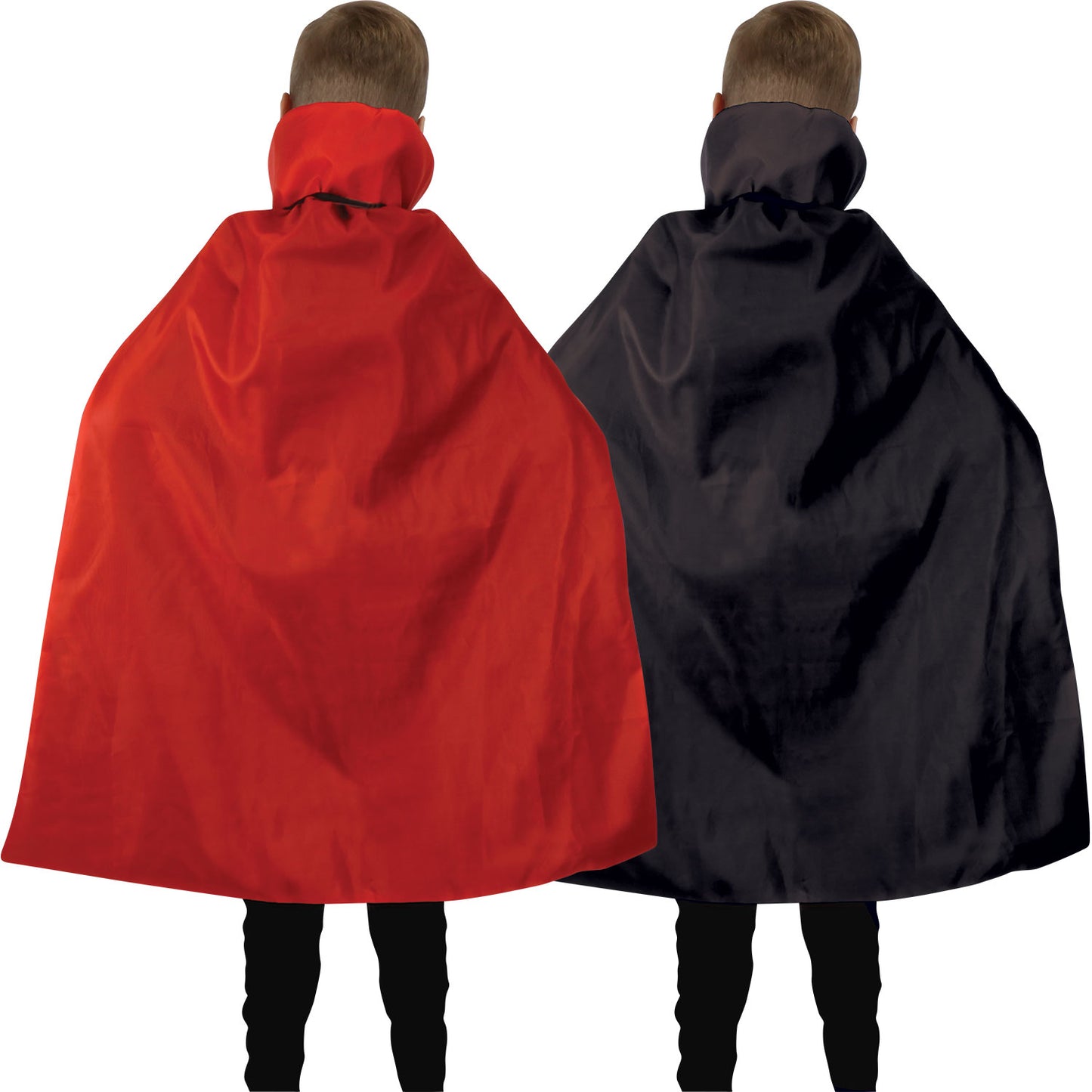 Red & Black Reversible Cape