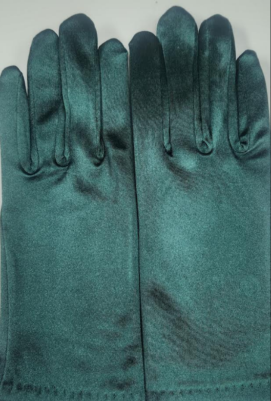 Short Adult Satin Gloves