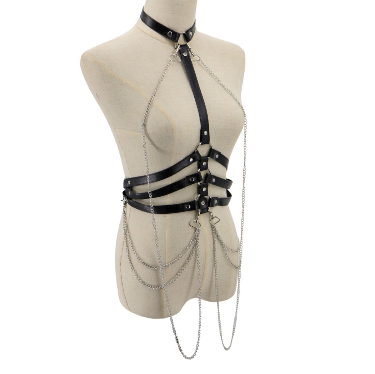 Leatherette Body Harness