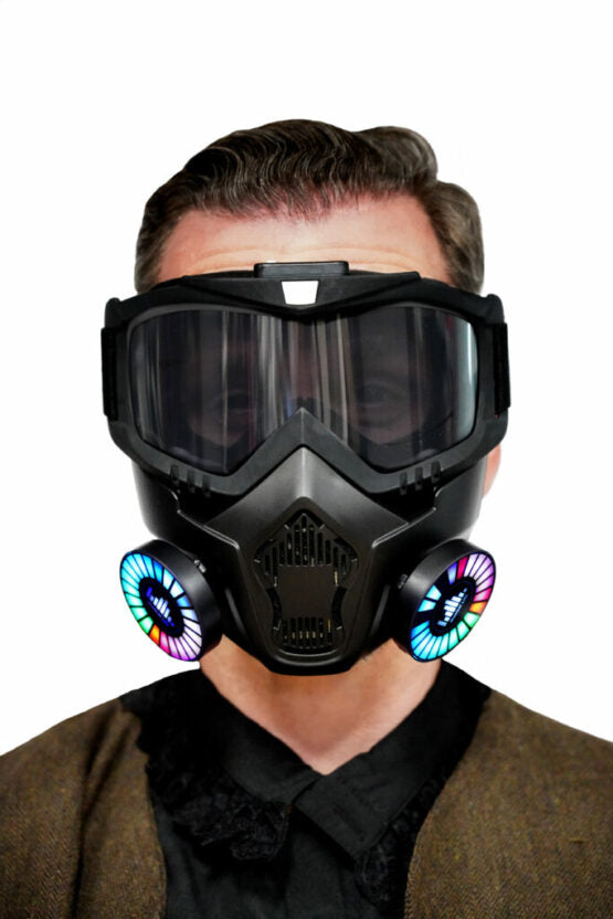 LED Light Up Gas Mask Rave