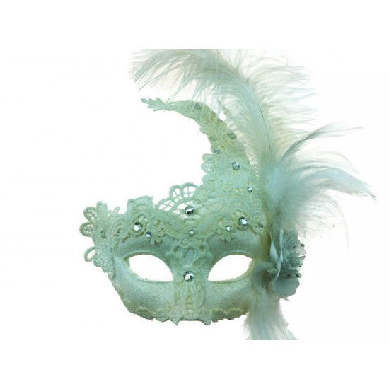 Venetian Lace w/ feather Blk