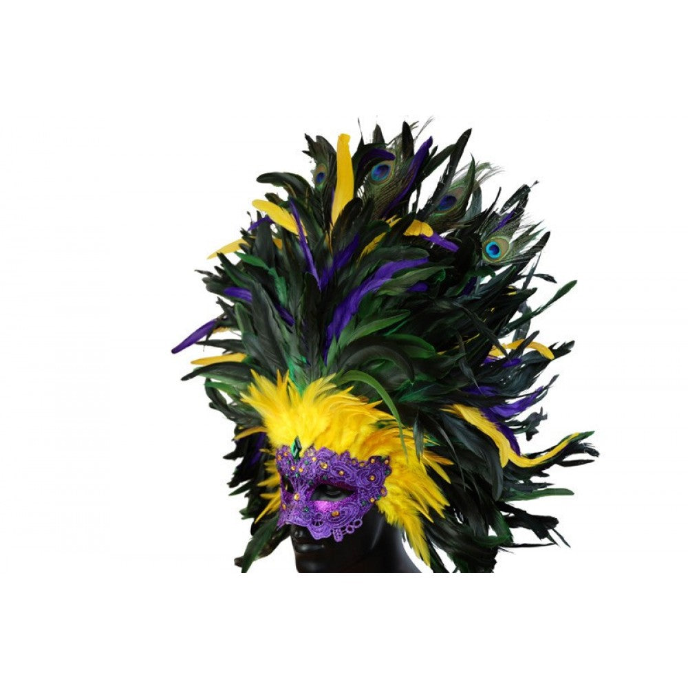 Maquesrate Carnival Feather Mask