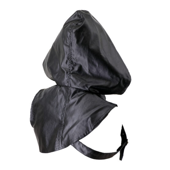 Hooded vest cloak-Black