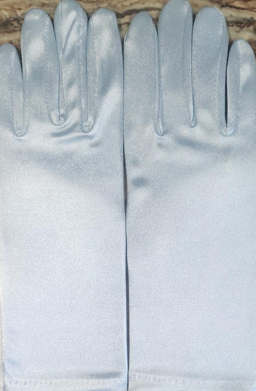 Short Adult Satin Gloves