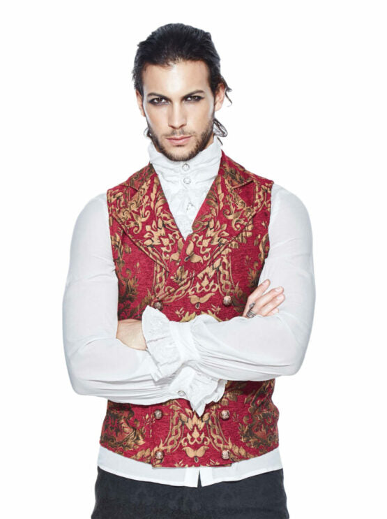 Gothic Red and Gold Vest