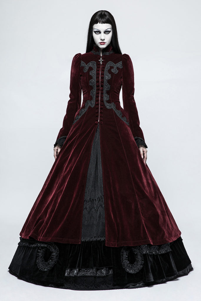 Gothic Palace Swallow Tail Long Dress