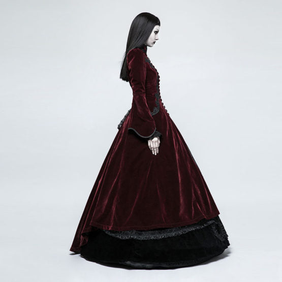 Gothic Palace Swallow Tail Long Dress