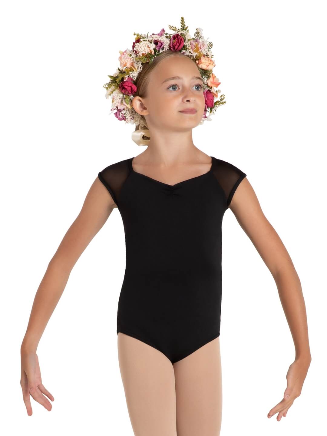Daisy Cap Sleeve Child Leotard