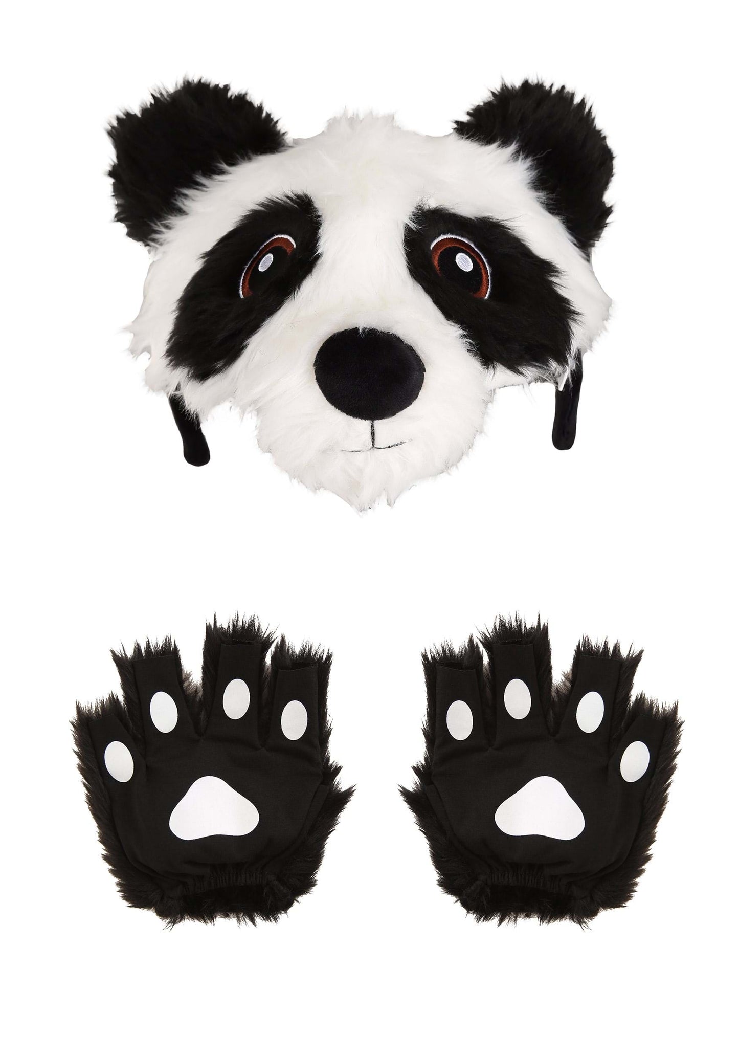 Panda Plush Headband & Paws Kit
