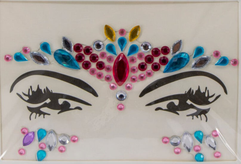 Multicolor Face Jewels