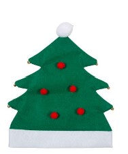 Christmas Tree Hat with Jingle Bells.