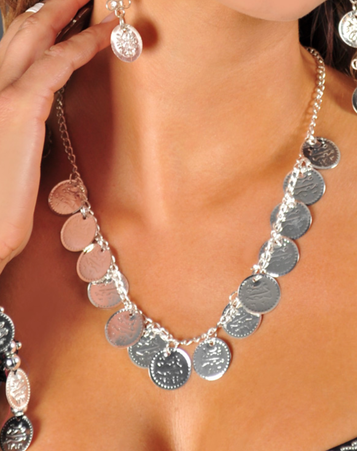 Necklace Coin Single Row