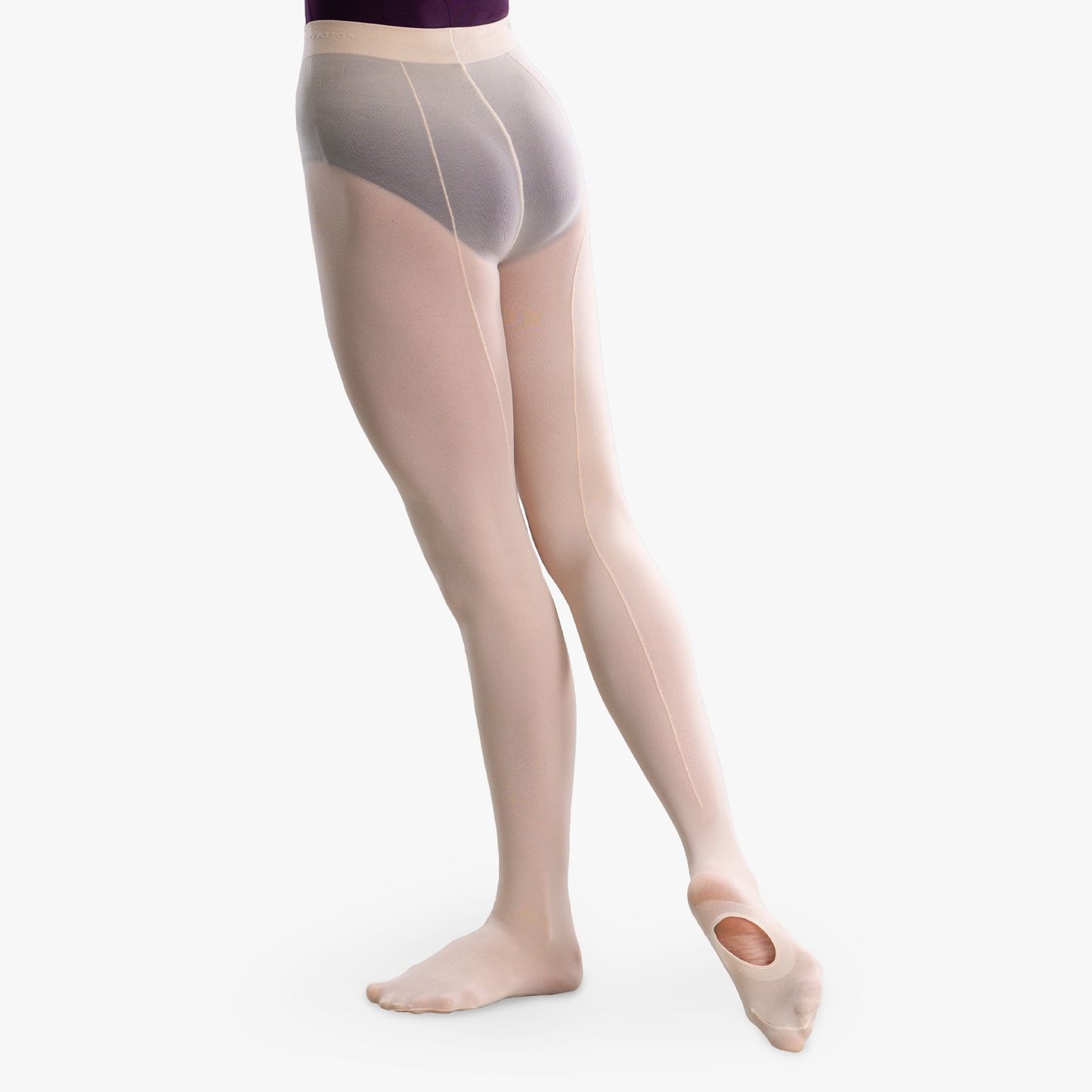 Adult Convertible Tights with mock seams