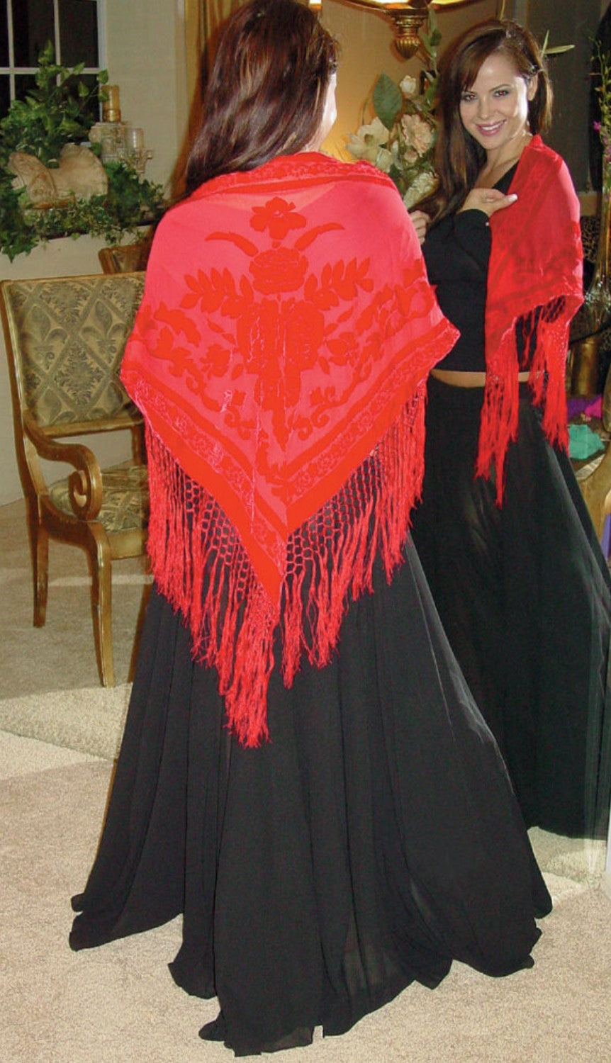 Velvet Scarf Triangle