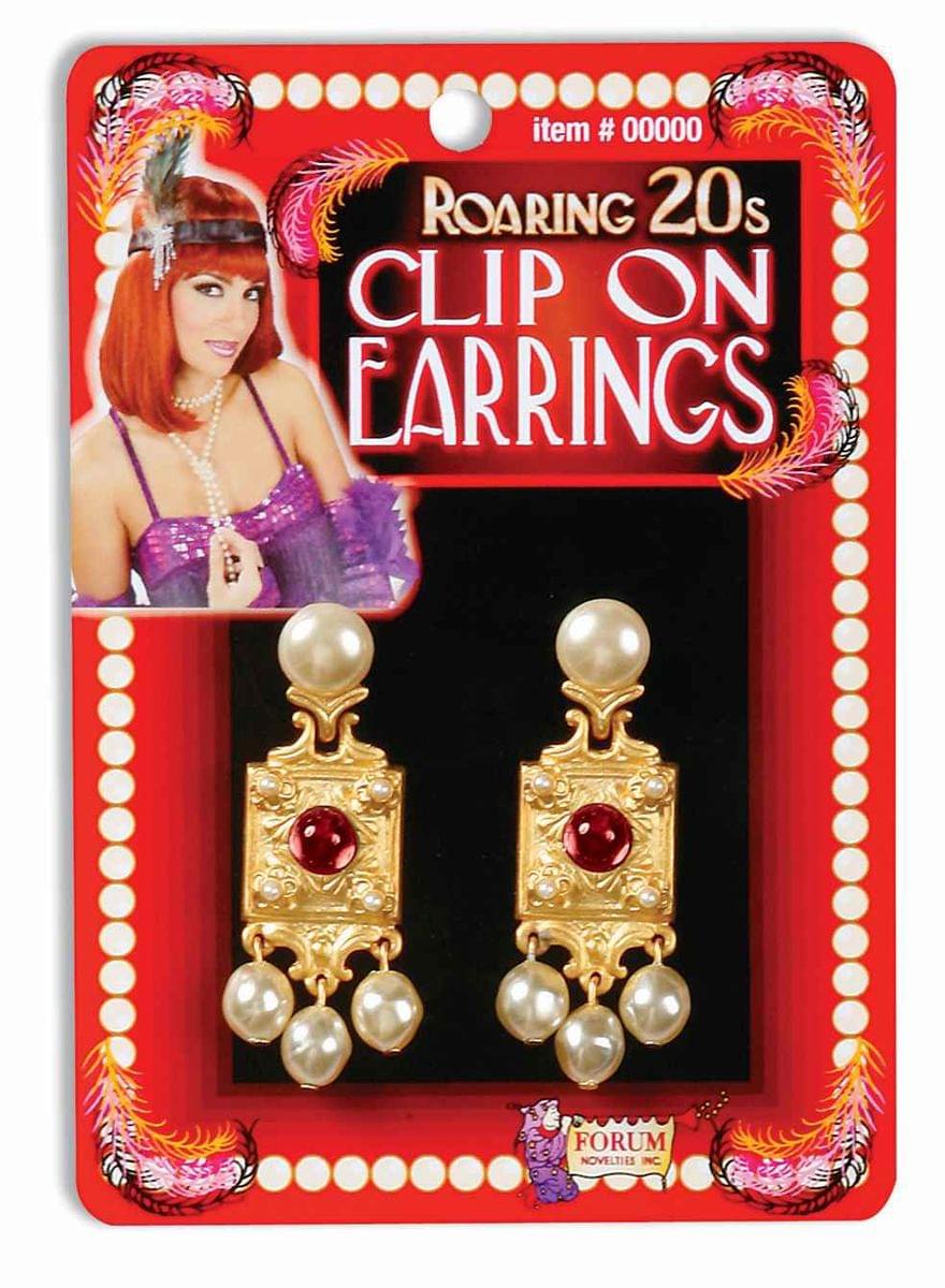 1920s Clip On Earrings