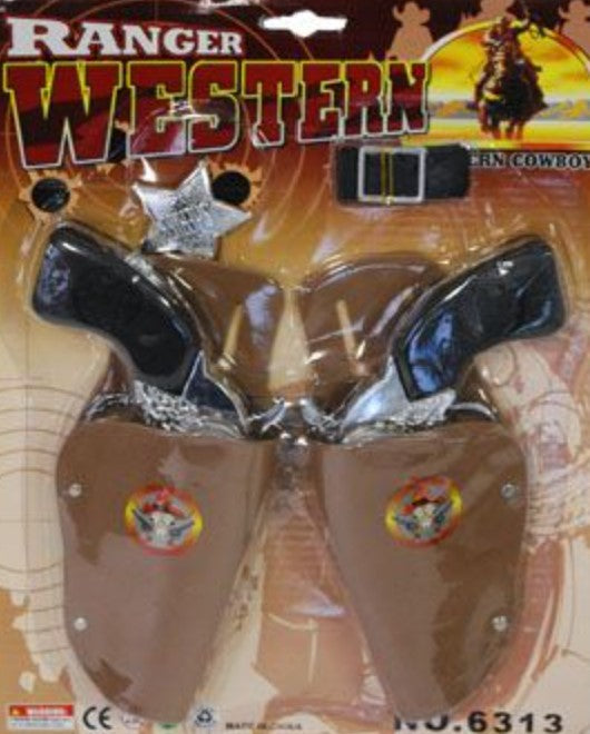 Playset-Guns w/Holster, Badge