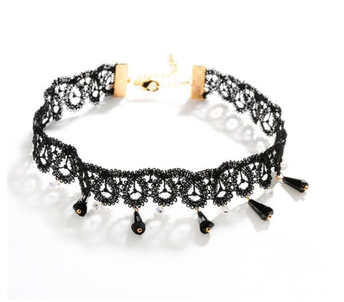 Spira Beaded Lace Choker