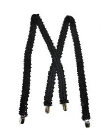 Black Sequin Suspenders