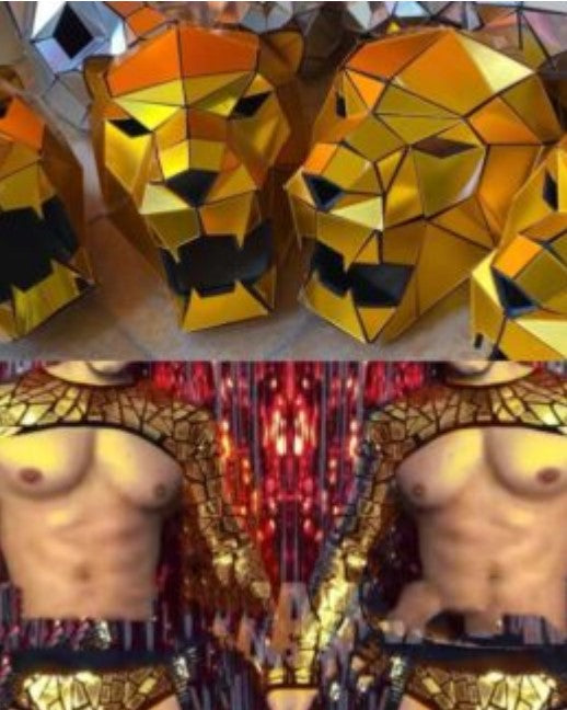 Feral Cheetah Set with Mask, Top and Bottom