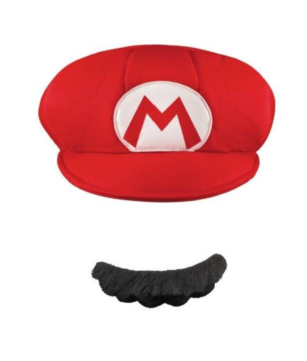 Mario AD Hat & Mustache Set