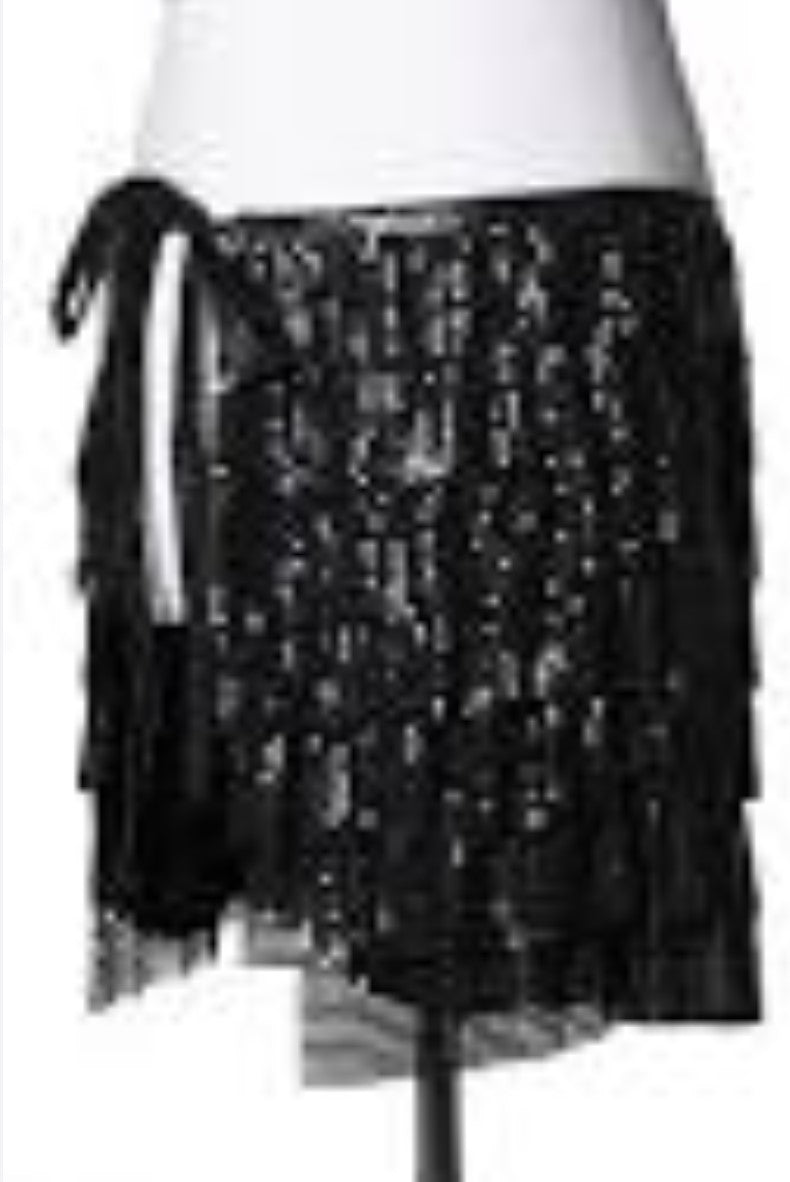 Metal Mesh Frill Skirt