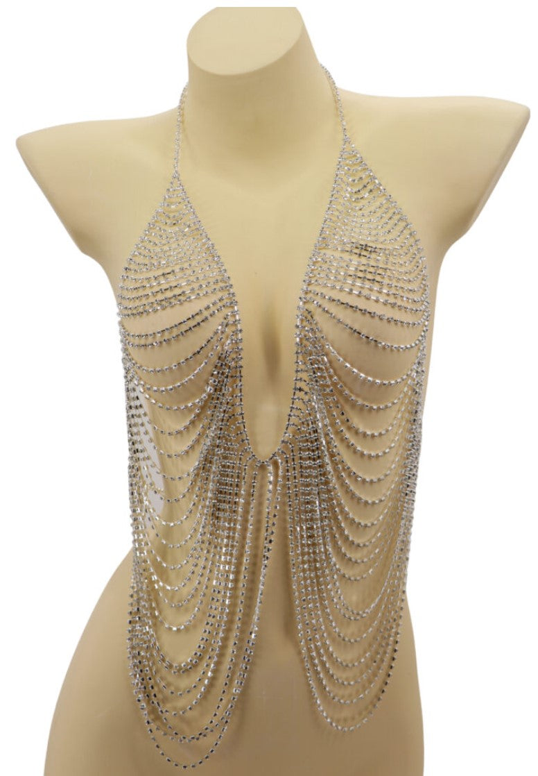 Halter Style Layered Body Chain