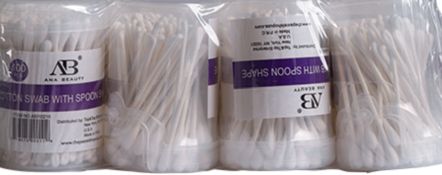 Cotton Swabs and Spoon