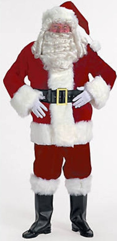 Burgundy Velvet Santa Suit