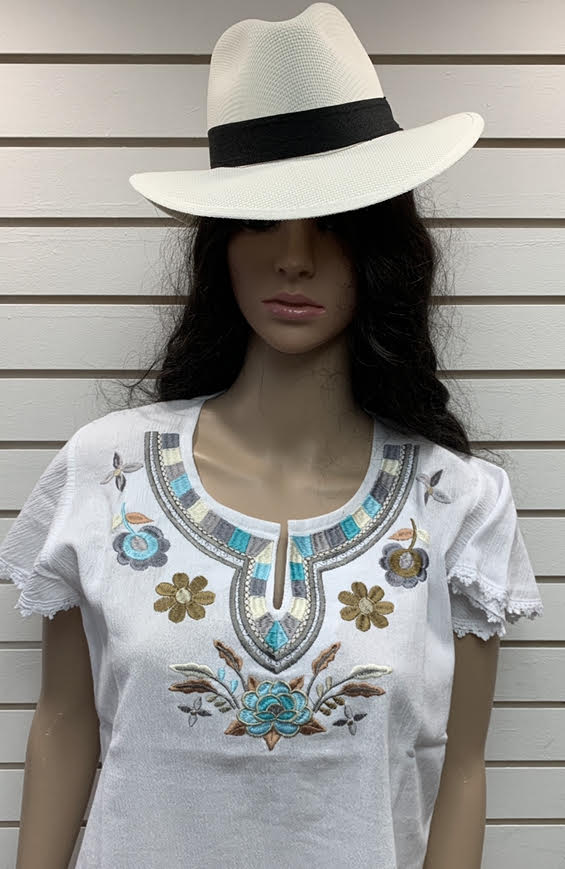 Blusa Cuello Floral