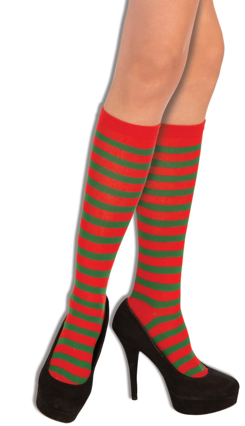Red/Green Striped Socks