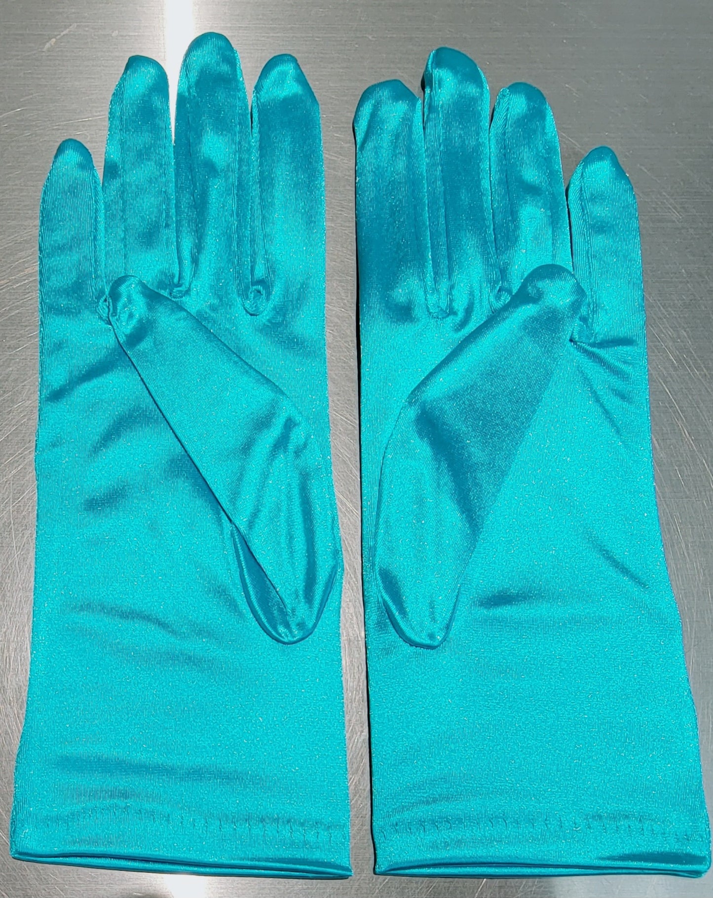 Short Adult Satin Gloves