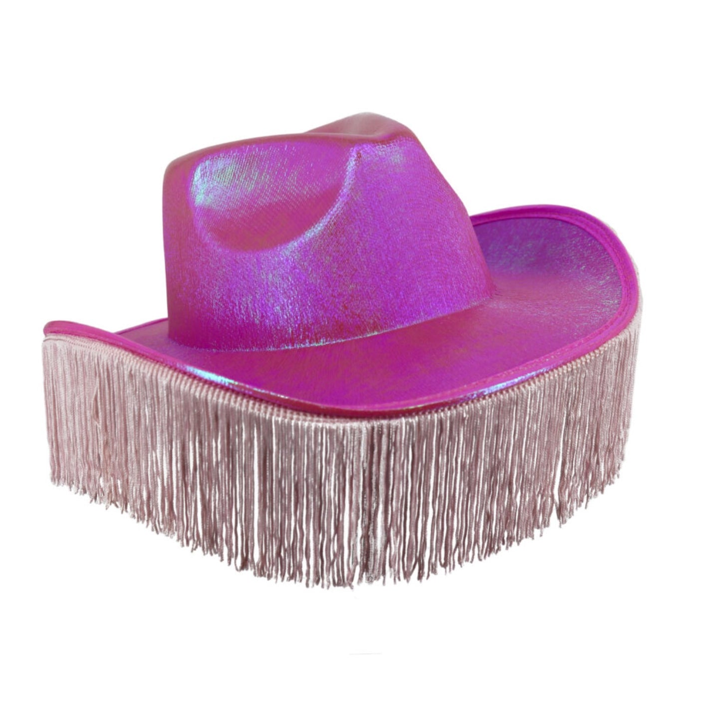 Metalic Cowboy HAT W/Fringes