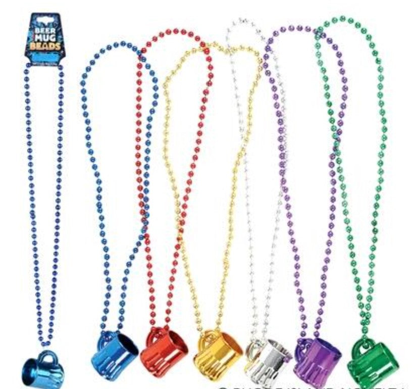 Metallic Beer Mug Beads