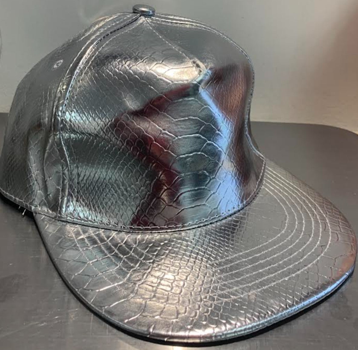 Hat Metalic Silver
