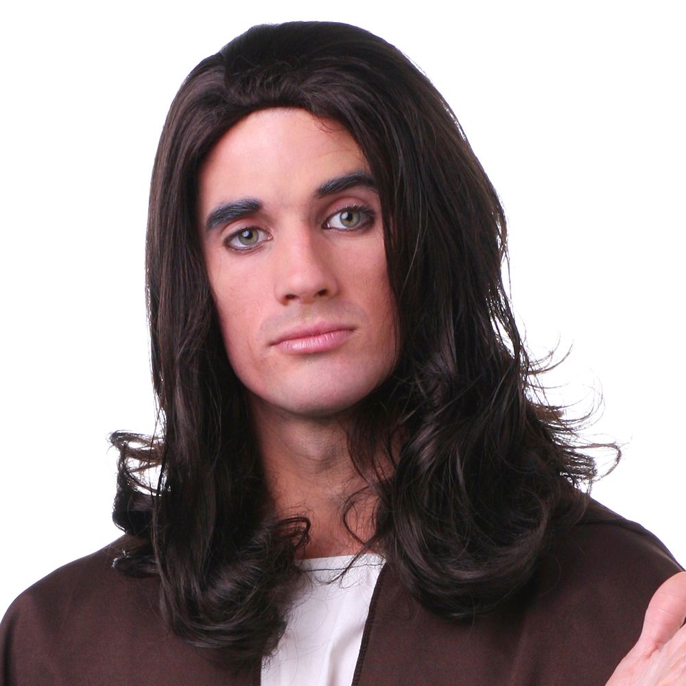 JESUS WIG LIGHT BROWN