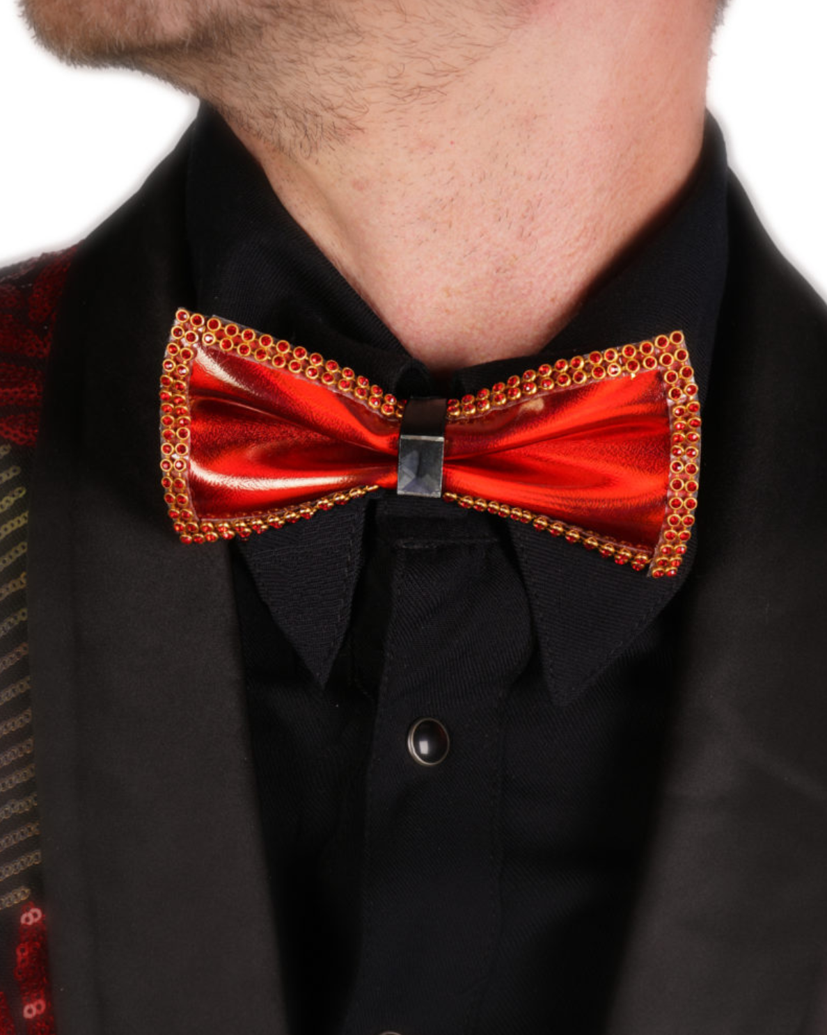 Rhinestone Bow Tie
