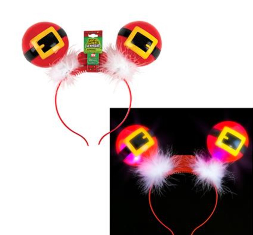 Santa Belt Ornament Headband