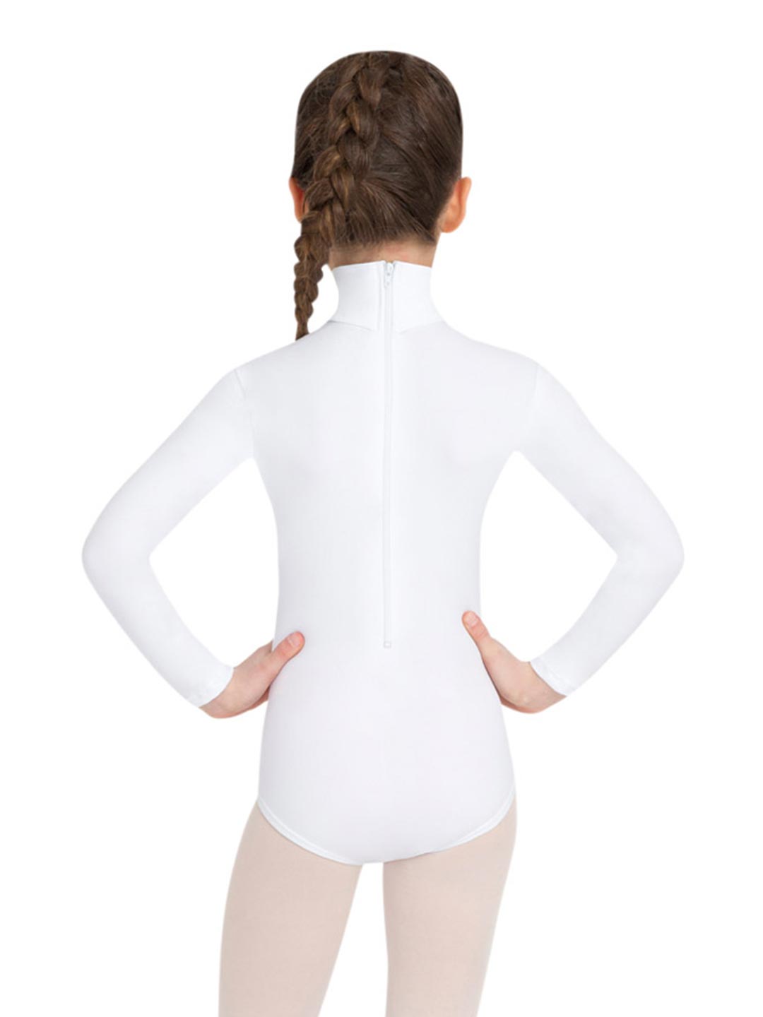 Children Long Sleeve Turtleneck Leotard