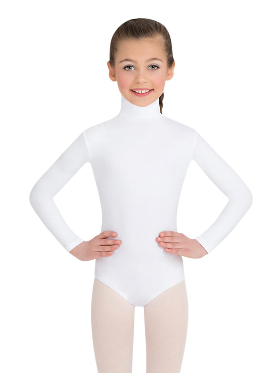 Children Long Sleeve Turtleneck Leotard