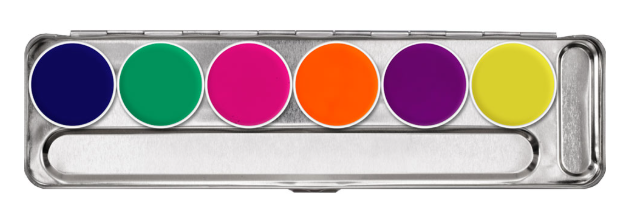 UV-Dayglow Effect Color Palette 6 Colors