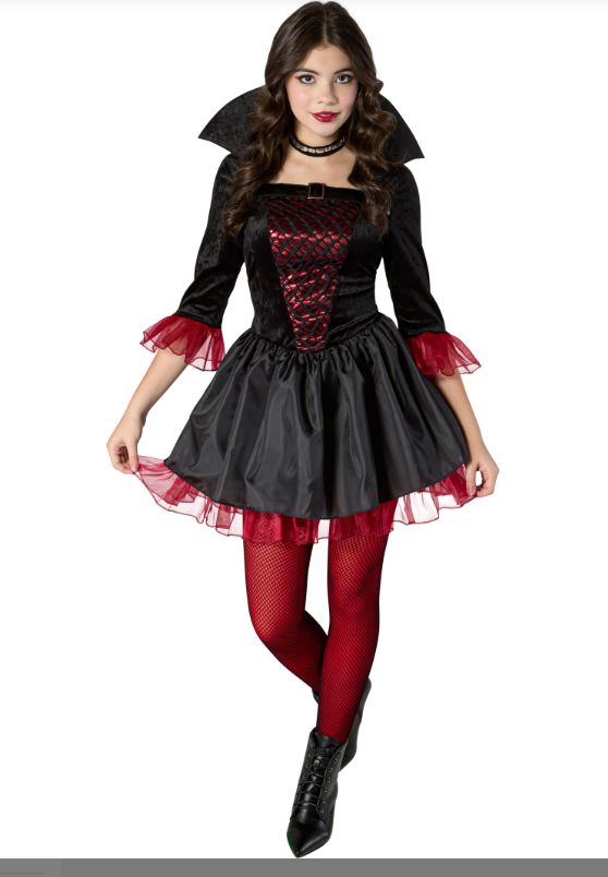 Vampiress Scarlet Tween Costume
