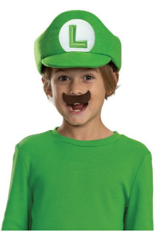 Luigi Elevated Hat + Mustache