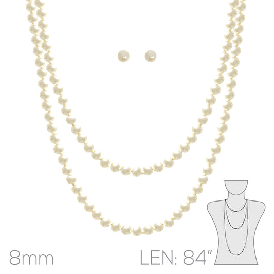 84″ knot pearl set