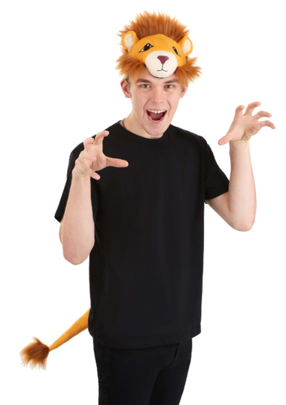 Lion Plush Headband & Tail Kit