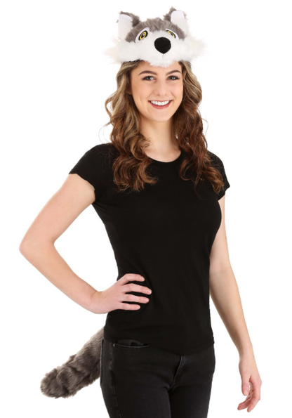 Soft Wolf Headband & Tail