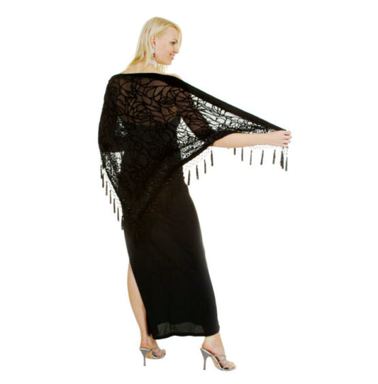 Triangle Scarf Beaded – Spider.