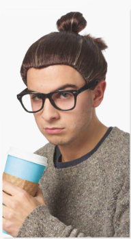 Man Bun Wig