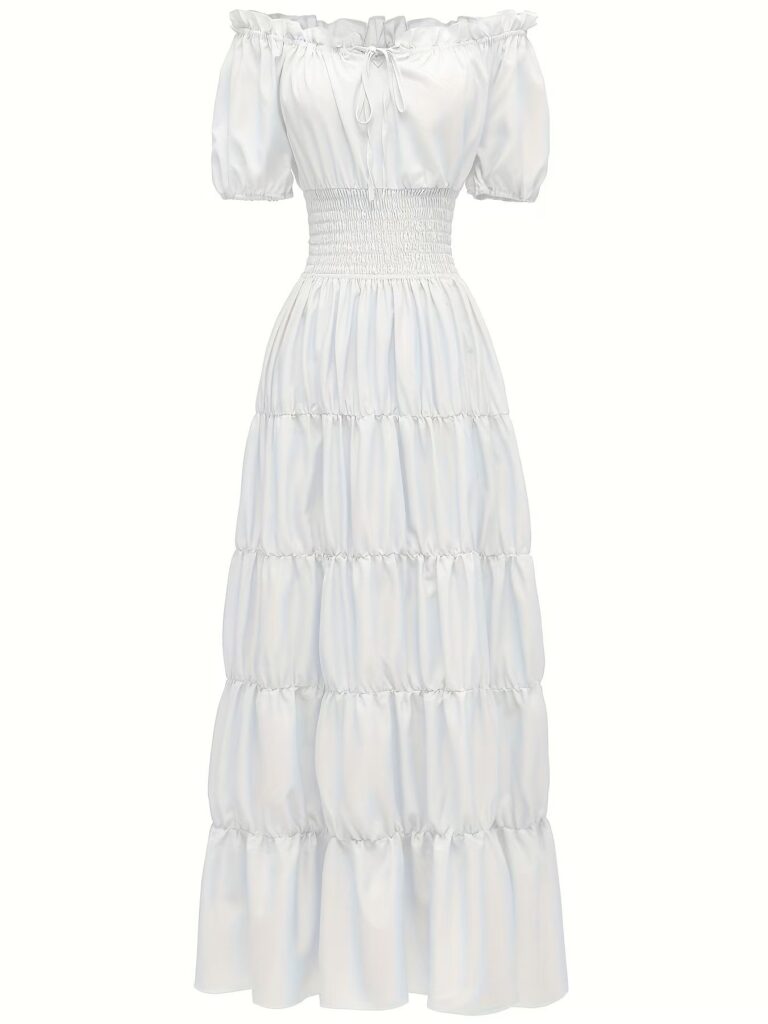Off Shoulder Chemise Dress